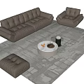 Modern sofa combination 3d model