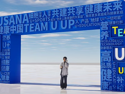 USANA Team U Up Event Gateway for Healthy China with Nutrition Sports Education Technology 3d model