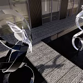 Modern City Sculpture Ring Sculpture Sculpture Sick Fish Leaping over the Dragon Gate Transformation Angel Wings Endless Waterscape Reflecting Architectural Landmark Sculpture Landscape 3d model