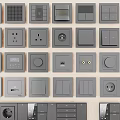 Modern socket switch 3d model