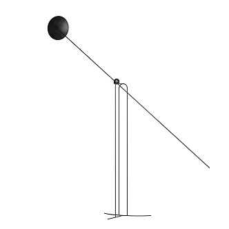 Pedro Paulo Minimalist Floor Lamp Long Floor Lamp Fishing Lamp Metal Floor Lamp 3d model