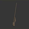 Handmade Braided Rope Hook With Long Rod And Flower Knot Decoration For Household Daily Use