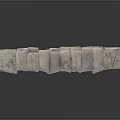Gray Stone Puzzle Blocks With Textured Surface Stacked And Connected Design