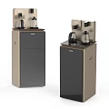 Haier Floor Standing Water Dispensers With Black And Gold Modern Design For Home Use