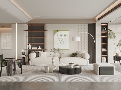 modern living room model