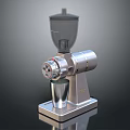 Stainless Steel Electric Coffee Grinder With Transparent Hopper And Stable Base For Home Kitchen Use