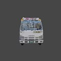 White RE-FIT Truck With Yellow and Red Toolboxes Roof Mounted Equipment And Cargo Bed