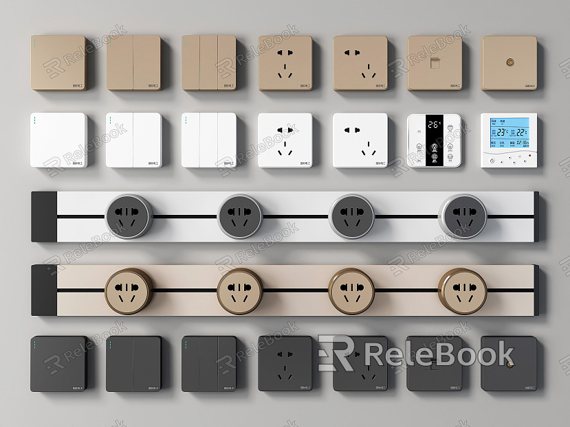 Modern Switch Switch Socket Panel model