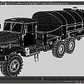 Large Black Functional Tanker Truck With Multi Wheel Design And Storage Tank