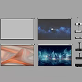 Projector screen 3d model