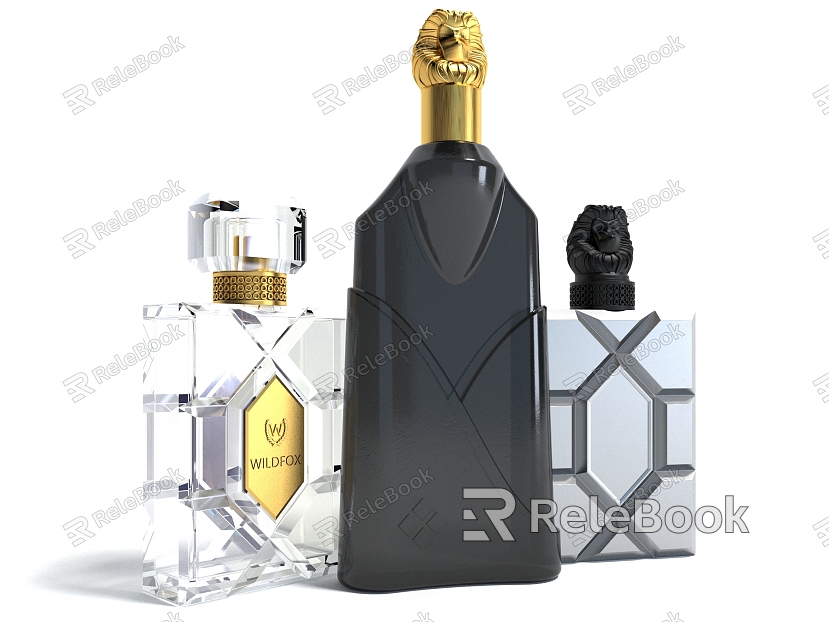 Style Wine Bottle Perfume Bottle Product Appearance Glass Bottle model