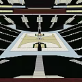 Indoor Basketball Court In Modern Stadium With Seating Areas For Fitness Events