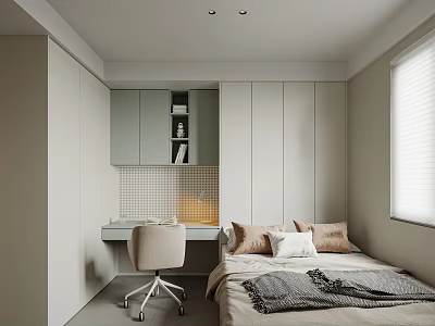 Modern Tatami Bedroom Children's Room 3d model
