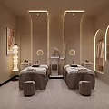 Luxury Modern Beauty Hair Salon Interior With Elegant Stylish Decor Space