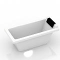 Modern Bathroom Supplies Bathtub 3d model