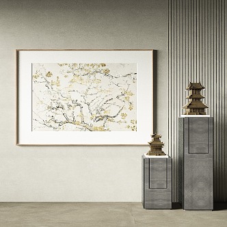 New Chinese Decorative Painting 3d model