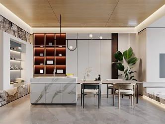 Modern Restaurant 3d model