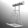 Modern Metal Storage Rack With Multi Tier Design For Home Organization