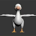 Modern Duck Cartoon Duck Animation Duck 3d model