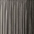 Elegant Gray Pleated Curtains With Soft Velvet Fabric For Home Interior Decor Design