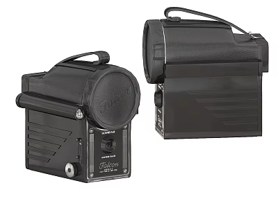Vintage Black Digital Cameras With Retro Design And Compact Build 3d model