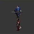 Diverse 3D Character And Creature Models With Unique Designs And Poses