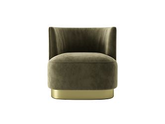 Light Luxury Single Chair 3d model