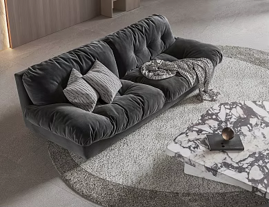 Baxter milano cloud sofa double sofa 3d model