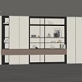 Middle Style Bookcase 3d model