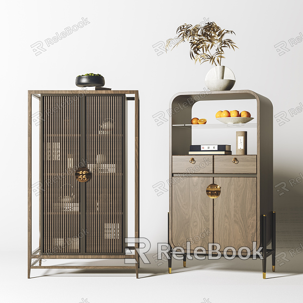 New Chinese Decorative Cabinet Decorative Cabinet Combination model