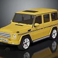 Yellow Off Road SUV With Black Roof And White Alloy Wheels Design