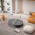 Modern Sofa Coffee Table Combination Sofa Coffee Table 3d model