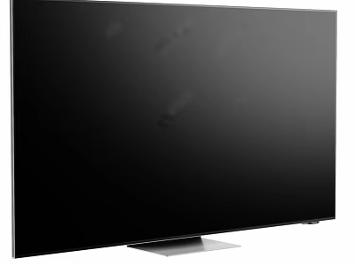 Modern Flat Screen TV With Sleek Design And Stand 3d model