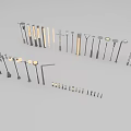 Various Modern Outdoor Lights With Metal Frames And Different Designs For Garden Patio