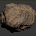 Natural Stone Rock With Rough Textured Surface And Brown Grey Color Tones For Interior Design