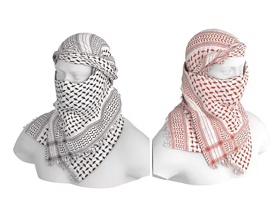 Scarf Scarf Face Scarf Hood Mask Clothing 3d model