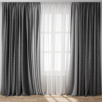 Fabric Curtain 3d model