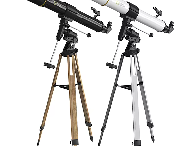 High Quality Commercial Telescopes with Sturdy Tripods and Portable Design for Professional Use 3d model