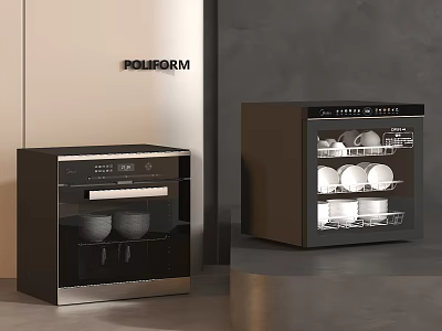 Modern Kitchen Dish Sterilization Appliances On 3d model
