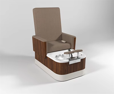 Modern Single Sofa Foot Bath Sofa 3d model