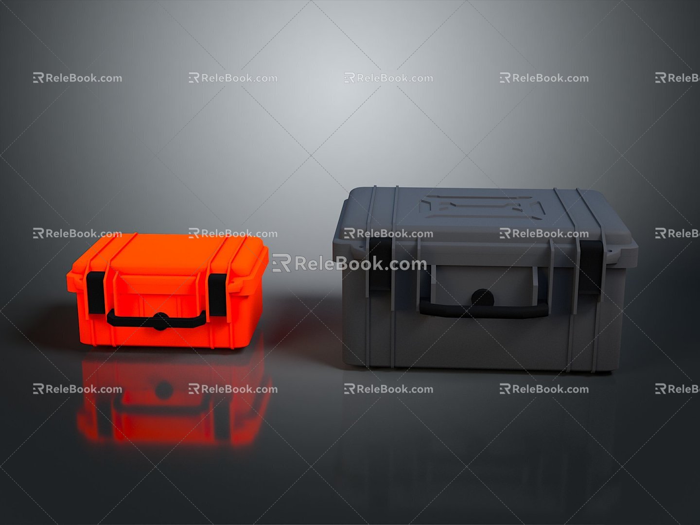 Toolbox tin box iron box plastic box box box container realistic 3d model