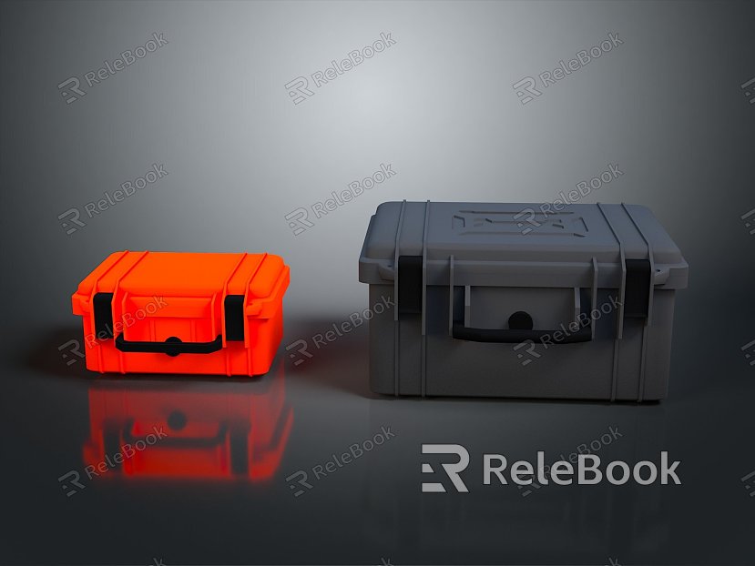 Toolbox tin box iron box plastic box box box container realistic model