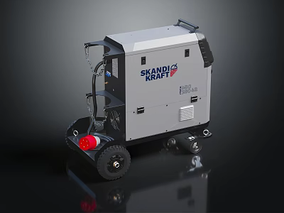 SHANDONG KRAFT Mobile Industrial Equipment With Wheels And Heavy Duty Portable Design 3d model