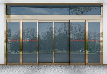 Glass door 3d model