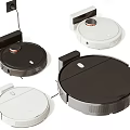 Modern Black And White Robot Vacuum Cleaners With Sleek Design Charging Docks Home Appliances