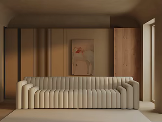 Three-seat sofa 3d model
