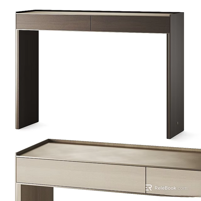 Minimalist Wooden Storage Furniture With Open Shelf And Drawer Unit Design 3d model 