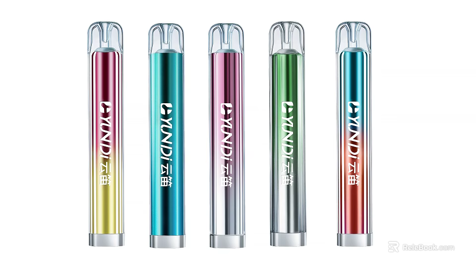 Modern Entertainment Electronics Vaping Pens in Various Vibrant Colors and Sleek Design 3d model 
