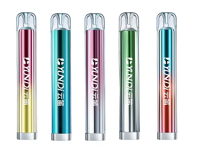 Modern Entertainment Electronics Vaping Pens in Various Vibrant Colors and Sleek Design 3d model