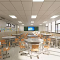 Little Coat Science Research Classroom 3d model
